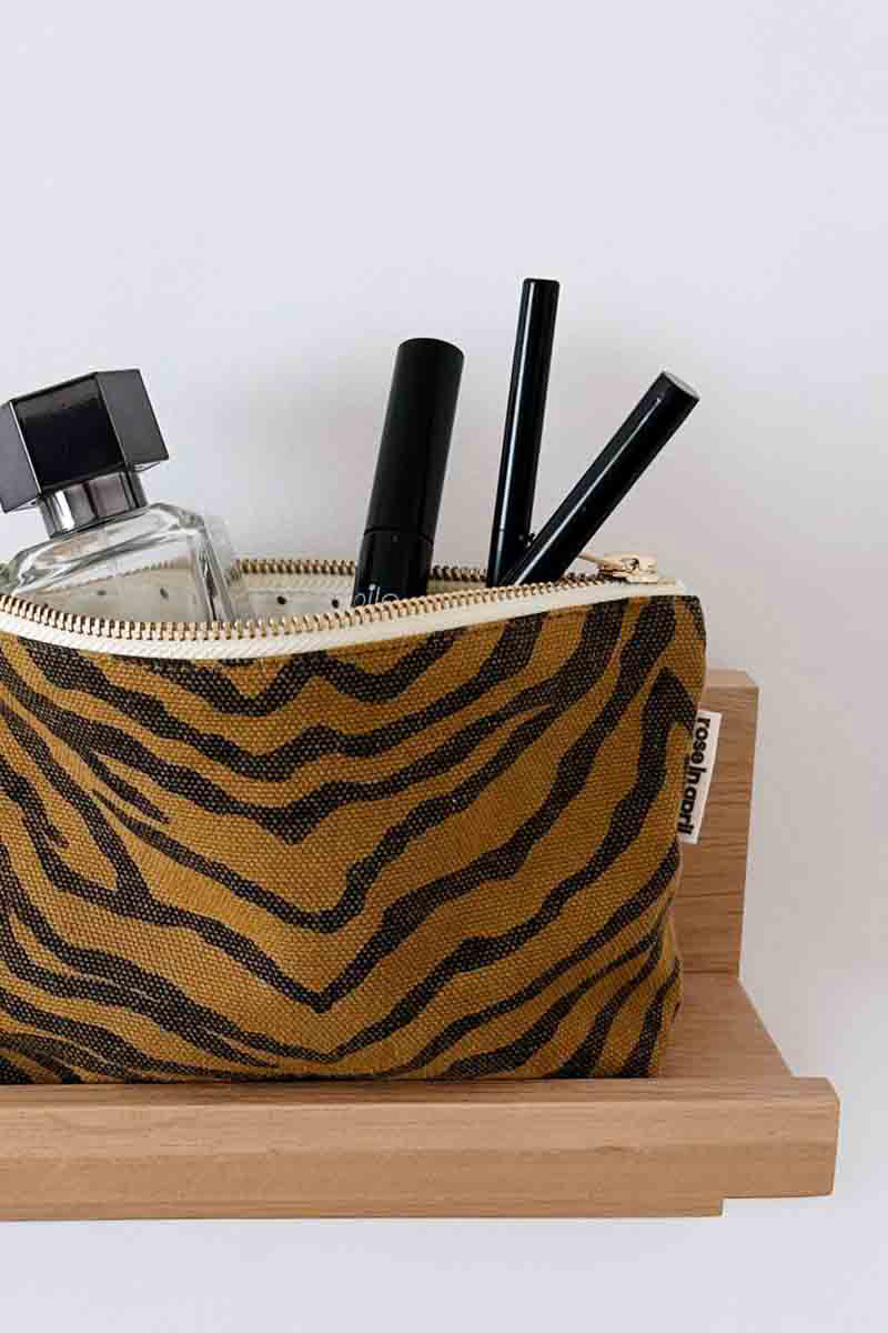 Handbag Medium | Zebra print, Tapenade