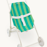 Gommu Big Stroller Striped Green & Yellow