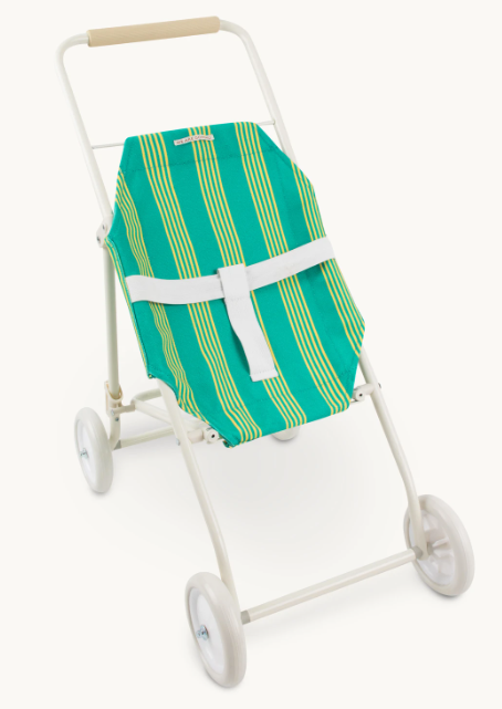 Gommu Big Stroller Striped Green & Yellow