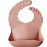 Silicone Baby Bib - Peach Terraza
