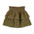 Short skirt | Olive green w/ red apples