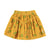 Short skirt | Yellow mustard w/ flowers allover