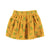 Short skirt | Yellow mustard w/ flowers allover