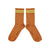 Short socks | Camel w/ yellow stripes