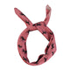 Silky bandana/scarf | Pink w/ black horses allover