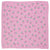 Silky bandana/scarf | Pink w/ flowers allover