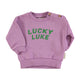 Baby sweatshirt | Mauve w/ "lucky luke" print