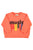 Sweatshirt | Orange w/ "music" print