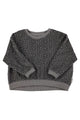 Terry cotton sweatshirt | Grey w/ animal print