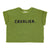 Terry cotton t'shirt | Dark green w/ "cavalier" print