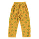 Trousers | Yellow mustard w/ flowers allover