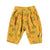 Baby trousers | Yellow mustard w/ flowers allover