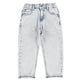 Unisex denim trousers | Washed light blue denim