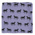 XXL swaddle/blanket | Purple w/ black horses