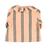 Baby Shirt Light Pink with Double Stripes