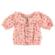 baby blouse w/ sailor collar | pink flowers