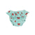 baby high waisted shorties | blue w/ red bows