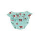 baby high waisted shorties | blue w/ red bows