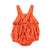 baby romper | orange w/ black tigers