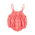 baby romper | pink checkered