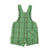 baby short dungarees | green checkered