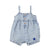 baby short dungarees | washed blue denim