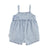 baby short dungarees | washed blue denim