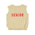 baby sleeveless top | sand w/ cherry print