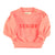 baby sweatshirt | pink w/ "senior" print