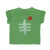 baby t'shirt | green w/ "mountain lake" print