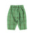 baby unisex trousers | green checkered