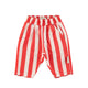 baby unisex trousers | white & red stripes