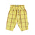 baby unisex trousers | yellow checkered