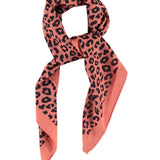 Chiffon Bandana Pink with Animal Print