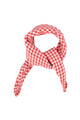 bandana | red & ecru checkered