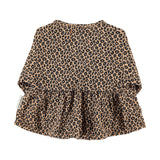 Baby Blouse Brown with Animal Print