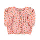 blouse w/ sailor collar | pink flowers