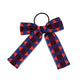 bow hair tie | blue & red