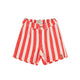 boy shorts | white & red stripes