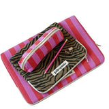 Laptop sleeve |  Orchidee & Tomato Stripes