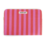 Laptop sleeve |  Orchidee & Tomato Stripes