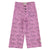 flare trousers | lavender w/ black tigers