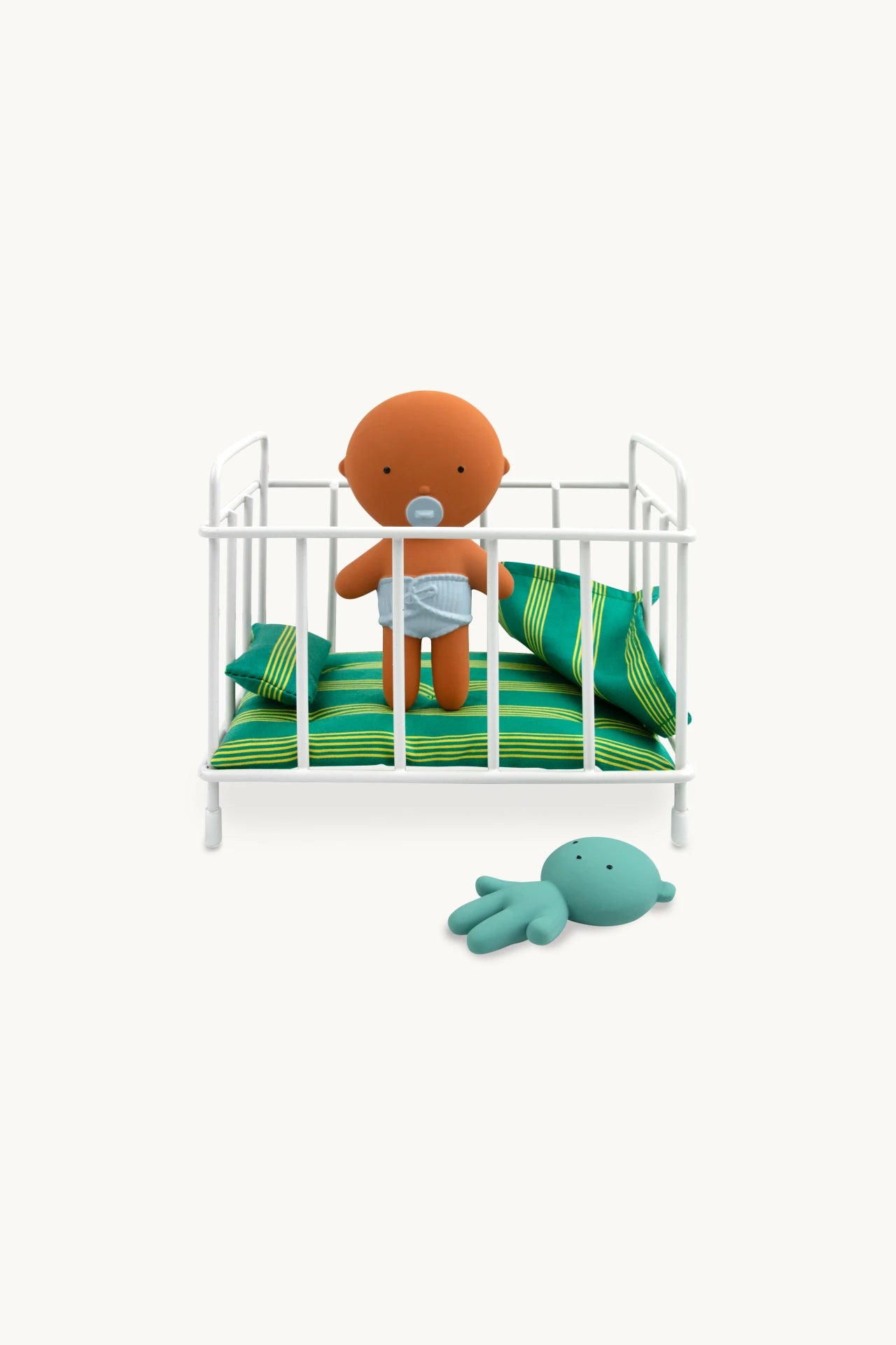 Gommu Pocket Crib Striped Green