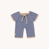 Gommu Thin Stripes Long One-Piece | Blue