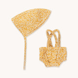 Gommu Yellow Flowers romper & Hat