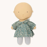 Gommu Green Flowers Dress & Tights