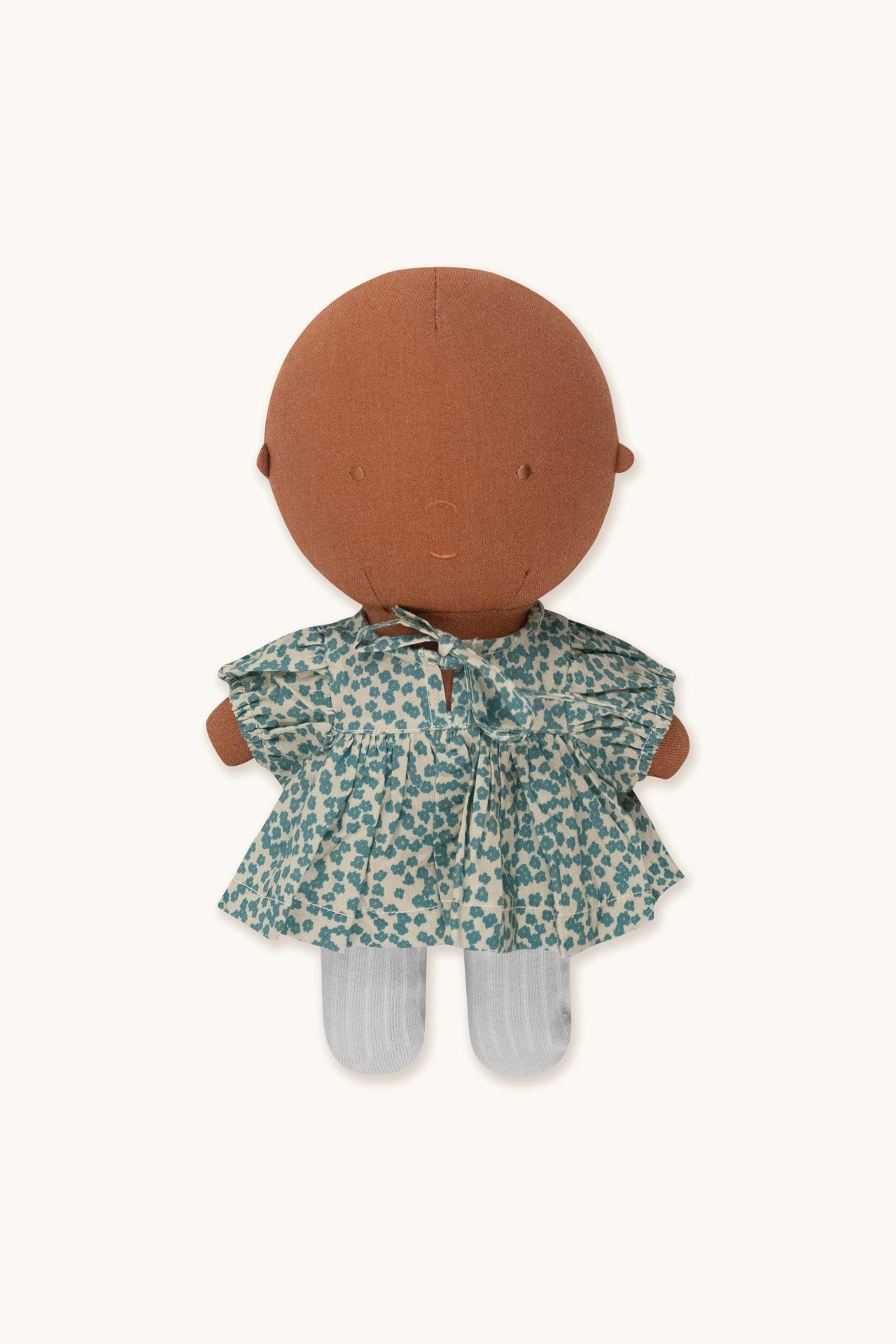 Gommu Green Flowers Dress & Tights