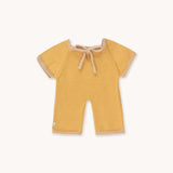 Gommu Thin Stripes Long One-Piece | Mustard