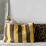 Handbag Medium |  Lemon & Olive Stripes