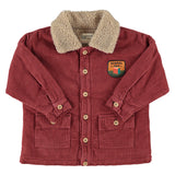 Jacket Bordeaux with "here We Go" Print